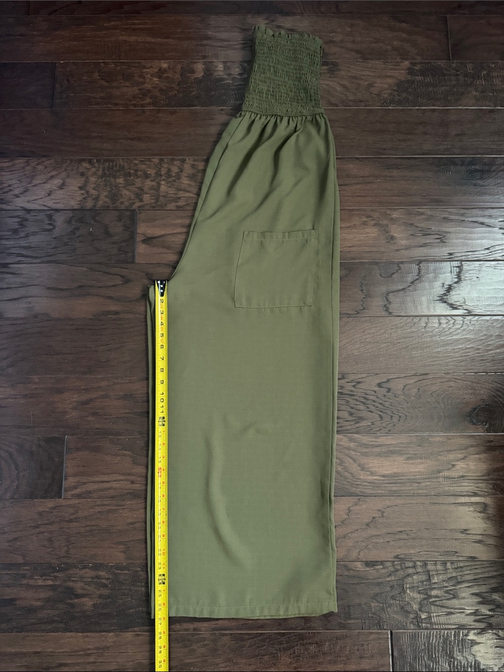 Cupshe Olive Smocked Wide-Leg Jumpsuit with Pockets - Picture 5 of 5